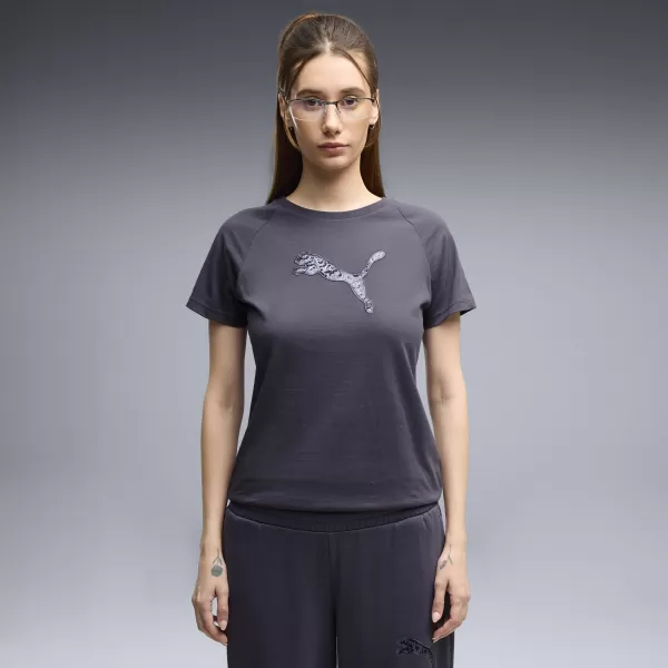  Ženska majica kratkih rukava PUMA ESS SEQUINS TEE 69457635 TINTNE DUBINE 