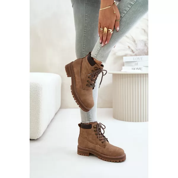  Ženske čizme BIG STAR SHOES OO274A289 SMEĐA/BEŽ 