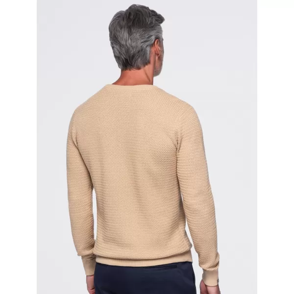  Muški pulover OMBRE OM-SWSW-0119 PIJESAK 
