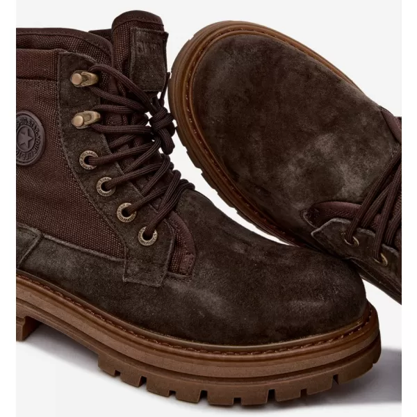 Muške cipele BIG STAR SHOES UU174254 SMEĐE/BEŽ SJENE 
