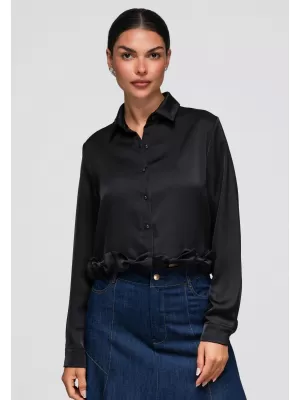 Ženska košulja OMBRE OW-SH-E0059 CRNA