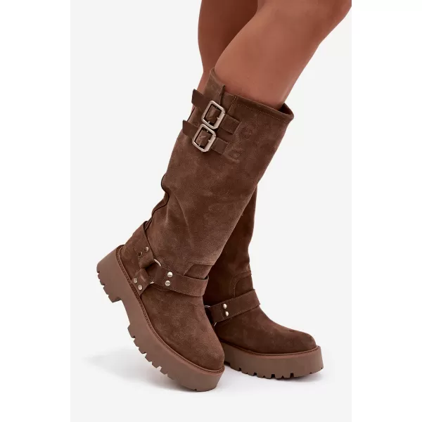  Ženske čizme BIG STAR SHOES OO274A182 BEŽ 