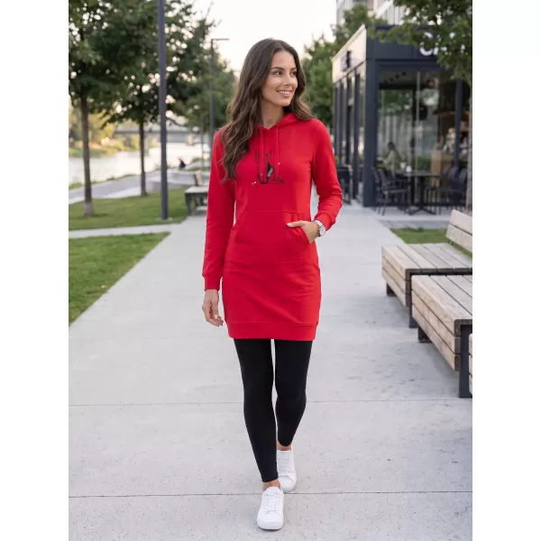  Ženska produžena majica ALTISPORT ALW091419 CRVENA 
