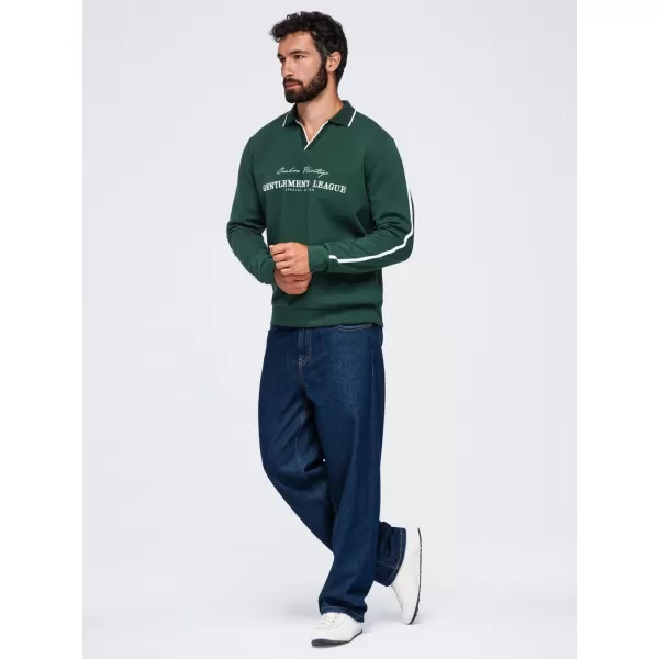  Muški sweatshirt OMBRE OM-SSNZ-0268 TAMNO ZELENA 