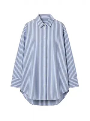 Ženska bluza URBAN CLASSICS TB8543-03326 PLAVO/BIJELO