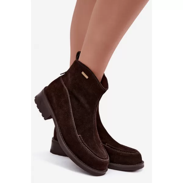  Ženske gležnjače BIG STAR SHOES UU274602 SMEĐE/BEŽ SJENE 