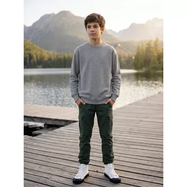  Dječji sweatshirt MALFINI CREW 427 TAMNO SIVI ODSJAJI 