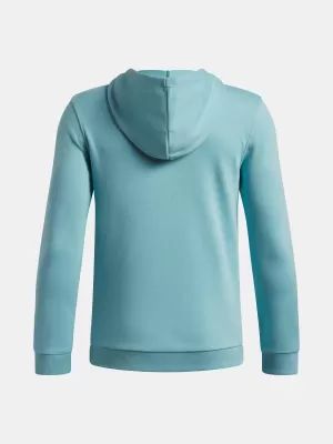 Trenirka za dječake UNDER ARMOUR RIVAL LW 1/4 ZIP HOODIE 6009316-425 PLAVA