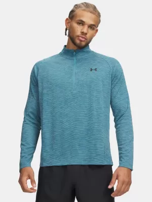 Muška majica kratkih rukava UNDER ARMOUR TECH TEXTURED 1/2 ZIP 1382797-466 PLAVA