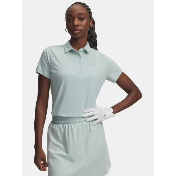  Ženska majica kratkih rukava UNDER ARMOUR UA ARMOURDRY SS POLO 6009805-477 PLAVA 