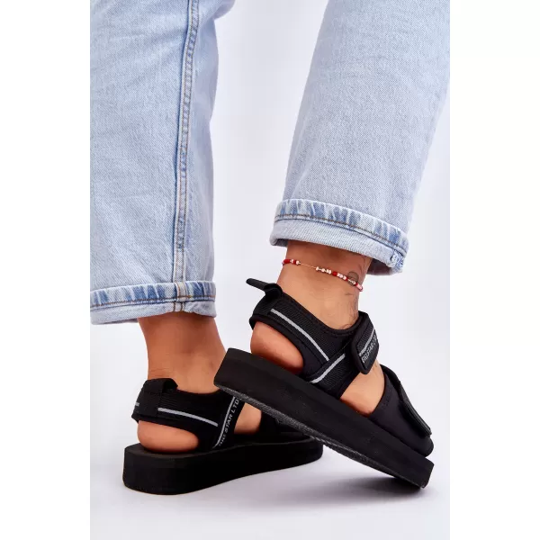  Ženske sandale BIG STAR SHOES LL274784 CRNA 