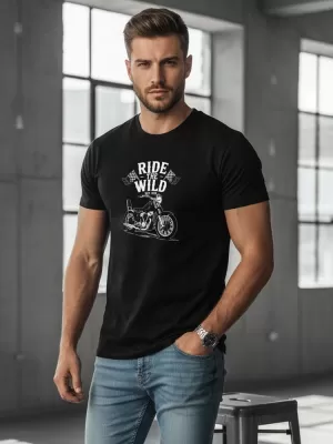 Muška majica kratkih rukava DSTREET NX056R CRNA