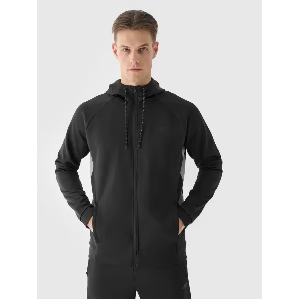  Muški sweatshirt 4F WAW25TSWSM1930 DUBOKA CRNA 