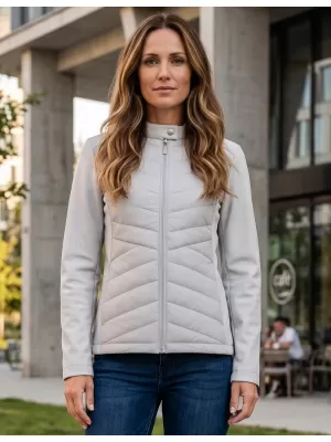 Ženska hibridna jakna MALFINI PREMIUM CROSS 556 SREBRNO SIVA