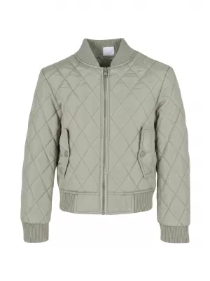 Prošivena jakna za djevojčice URBAN CLASSICS UCK806-03259 MEKANA ŽALFIJA