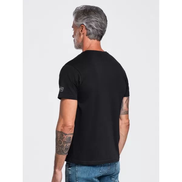  Muška majica kratkih rukava OMBRE OM-TSPT-0297 CRNA 