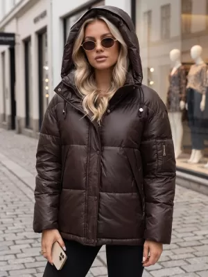 Ženska jakna DSTREET TY5965 SMEĐA