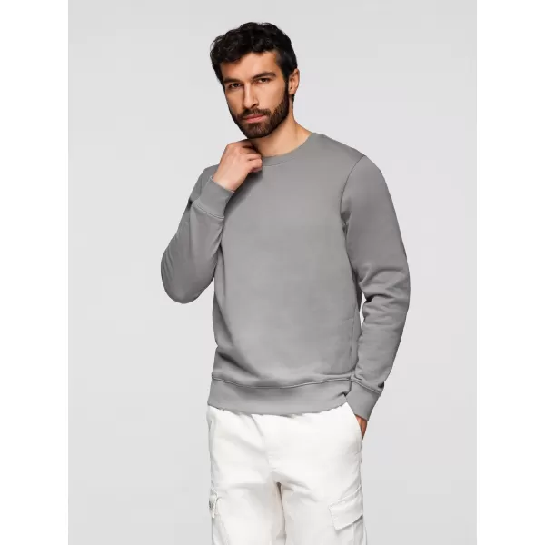  Muški sweatshirt OMBRE OM-SSBN-0271 SIVA 