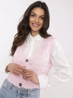 Ženski pulover SUBLEVEL D93076J90849A JARKO RUŽIČASTA