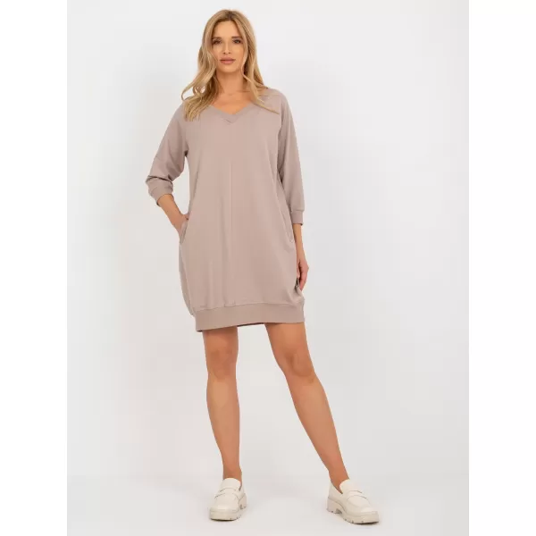  Haljina BASIC FEEL GOOD RV-SK-7203.35P TAMNO BEŽ 