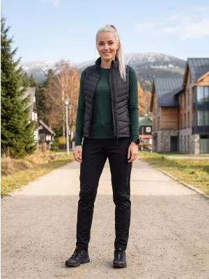 Ženske softshell hlače ALPINE PRO ABARA 2 CRNA