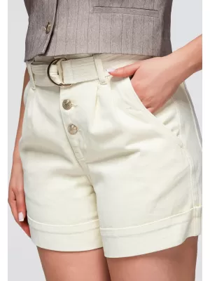 Ženske kratke hlače OMBRE OW-ST-E0011 BEŽ