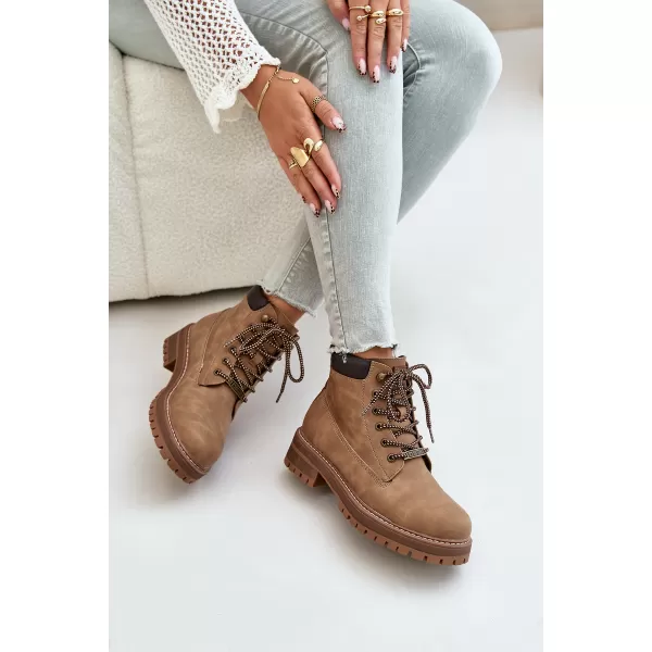  Ženske čizme BIG STAR SHOES OO274A289 SMEĐA/BEŽ 