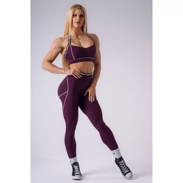  Ženske tajice NEBBIA OLYMPIA HIGH-WAIST 935 KLARET 