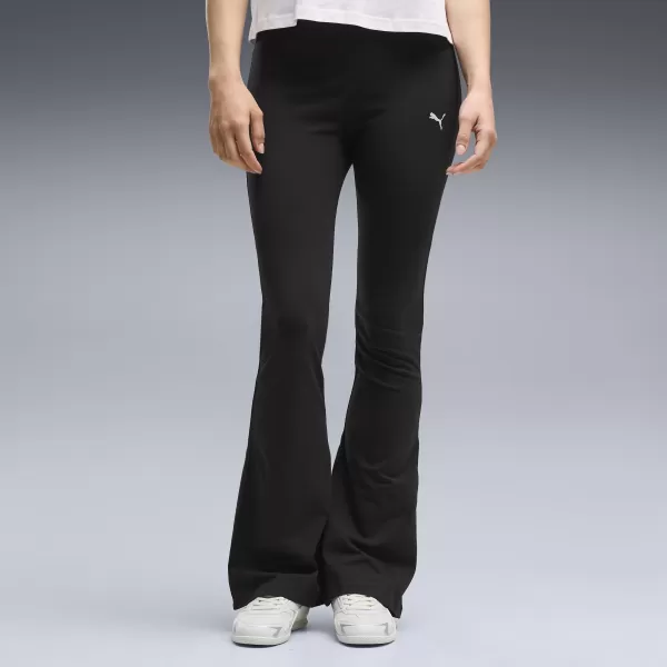  Ženske tajice PUMA ESS HIGH-WAIST FLARED LEGGINGS 63154201 PUMA CRNA 
