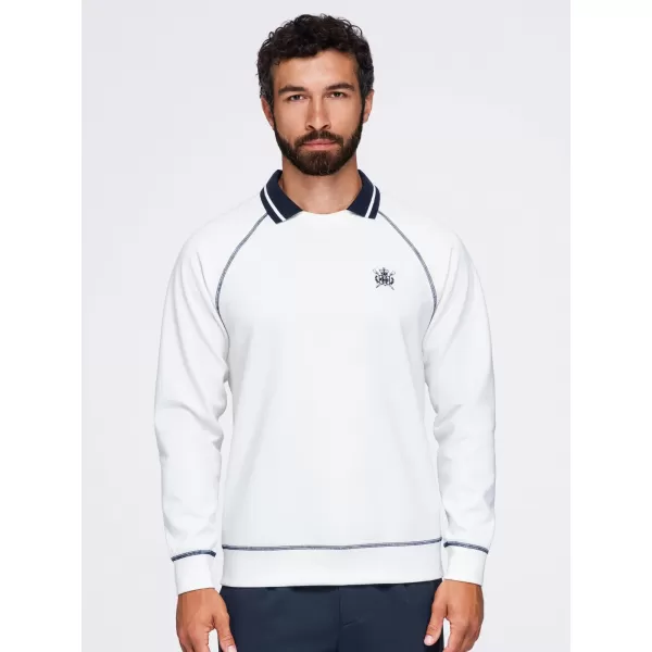  Muški sweatshirt OMBRE OM-SSNZ-0269 PRLJAVO BIJELA 