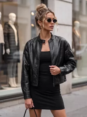 Ženska jakna DSTREET TY5849 CRNA