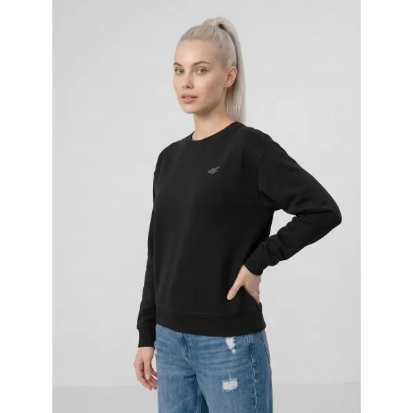  Ženski sweatshirt 4F WMM00TSWSF2534 DUBOKA CRNA 