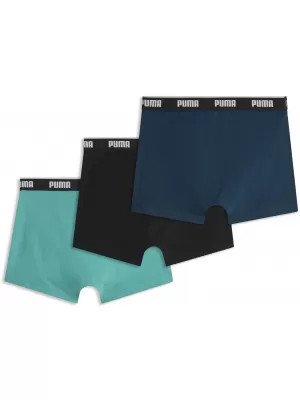 Muške bokserice PUMA MEN BOXERS 3P 94713011 ZELENA KOMBINACIJA