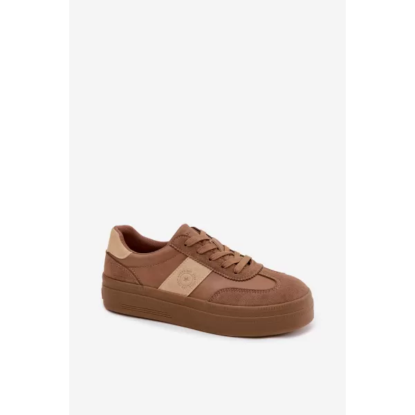  Ženske tenisice BIG STAR SHOES UU274015 SMEĐA/BEŽ 