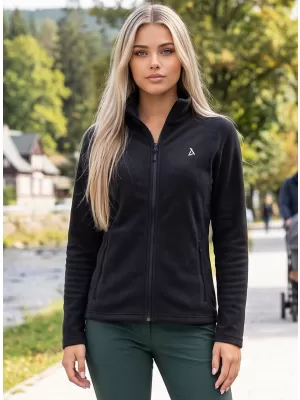 Ženska majica od flisa ALTISPORT ALW002852 CRNO I SREBRNO