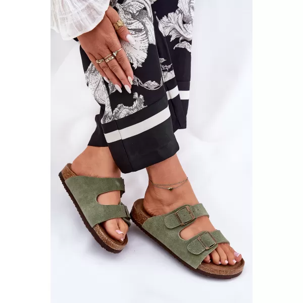  Ženske papuče BIG STAR SHOES RR274A393 ZELENA 