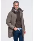 Muška parka OMBRE OM-COWC-0161 PEPELJASTO SIVA