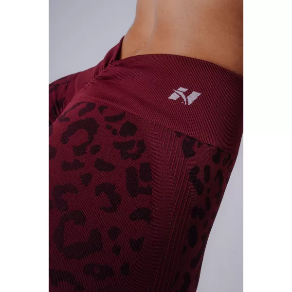  Ženske tajice NEBBIA PRIMAL 849 BORDO LEOPARD 