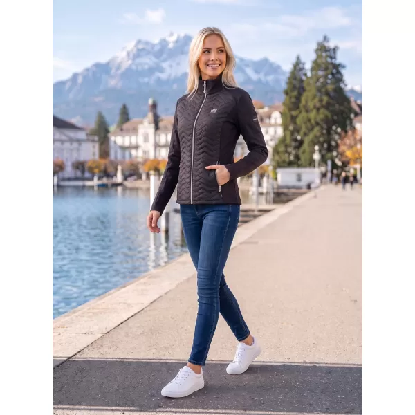  Ženska hibridna jakna ALTISPORT IDONY CRNA 