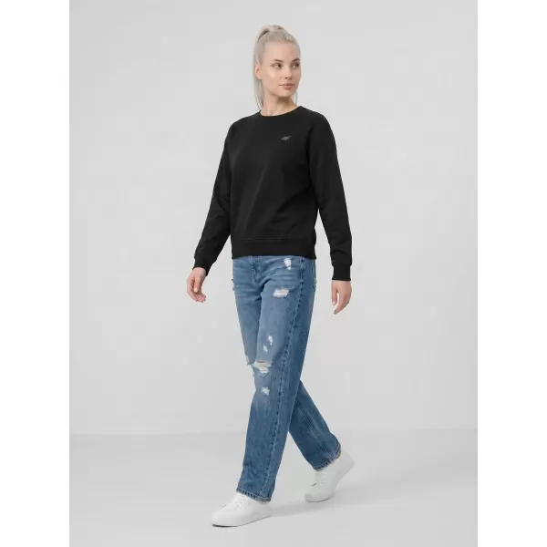  Ženski sweatshirt 4F WMM00TSWSF2534 DUBOKA CRNA 