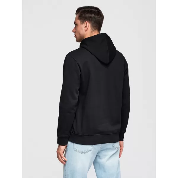  Muški sweatshirt OMBRE OM-SSBN-0270 CRNA 