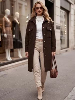 Ženski kaput DSTREET NY0802 SMEĐA