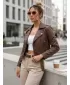 Ženska jakna DSTREET TY5672 SMEĐA
