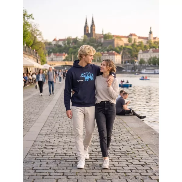  Muški sweatshirt ALTISPORT ALM193422 TAMNOPLAVA 