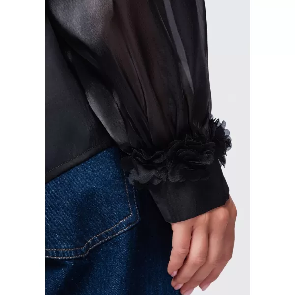  Ženska bluza OMBRE OW-TS-E0086 CRNA 