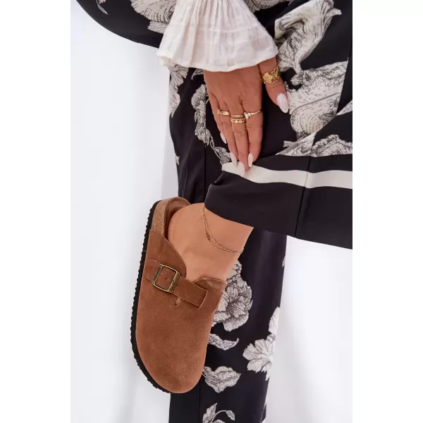  Ženske papuče BIG STAR SHOES RR274A387 SMEĐA/BEŽ 