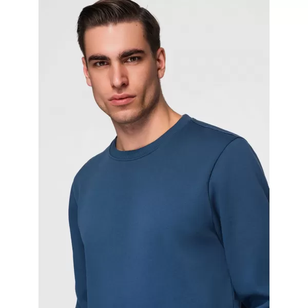  Muški sweatshirt OMBRE OM-SSBN-0271 TAMNOPLAVA 