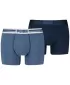Muške bokserice PUMA MEN EVERYDAY PLACED LOGO BOXER 2P 93847604 SVIJETLOPLAVI MELANGE