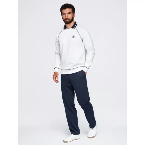  Muški sweatshirt OMBRE OM-SSNZ-0269 PRLJAVO BIJELA 