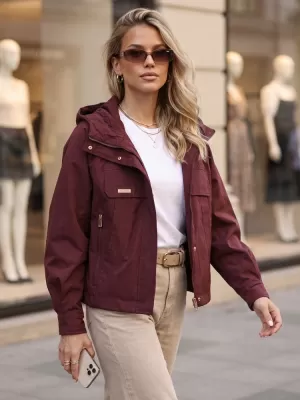 Ženska jakna DSTREET TY5964 KLARET
